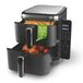 Kochwerk Verticale dubbele kamer heteluchtfriteuse | Verticale airfryer | Opklapbaar touchscreen | 10 liter | Zwart