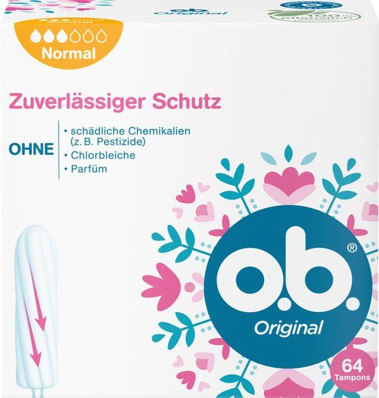 o.b. Origineel Tampons Normaal – 64 stuks
