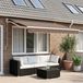 Maison Exclusive - Parasol manuel, 3 x 2,5 mètre, couleur taupe, 100% polyester