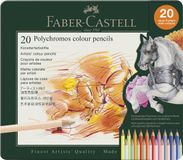 Faber-Castell Polychromos Kleurpotloden, blik à 20 stuks met nieuwe kleuren