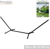 Sunnydays Antraciet Metalen Hangmatstandaard 324x98x98cm