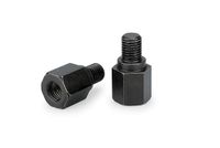 Puig 21970N achteruitkijkspiegeladapter op zwarte stang
