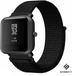Strap-it Xiaomi Amazfit Bip nylon band - zwart