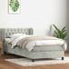Maison Exclusive - Sommier à lattes de lit et matelas gris clair 80x220 cm velours
