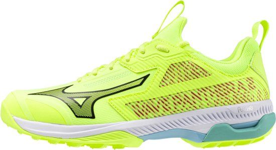 Wave Panthera 2 Sportschoenen Unisex - Maat 40 - Hockey - Limegroen/Rood/Zwart