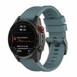 By Qubix Qubix - Geschikt voor Garmin bandje - 26mm Quickfit - Siliconen sportbandje - Grijsblauw - Geschikt voor Garmin Quatix 8 - 51mm