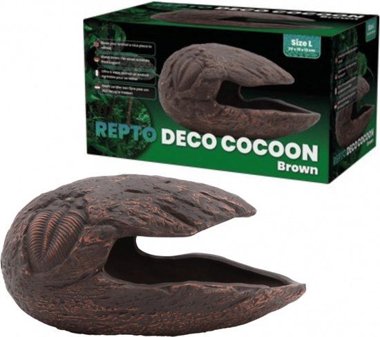 Aquadistri Repto Deco Cocoon Brown - Reptielen schuilplaats
