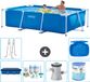 Intex Rechthoekig Frame Zwembad - 260 x 160 x 65 cm - Blauw