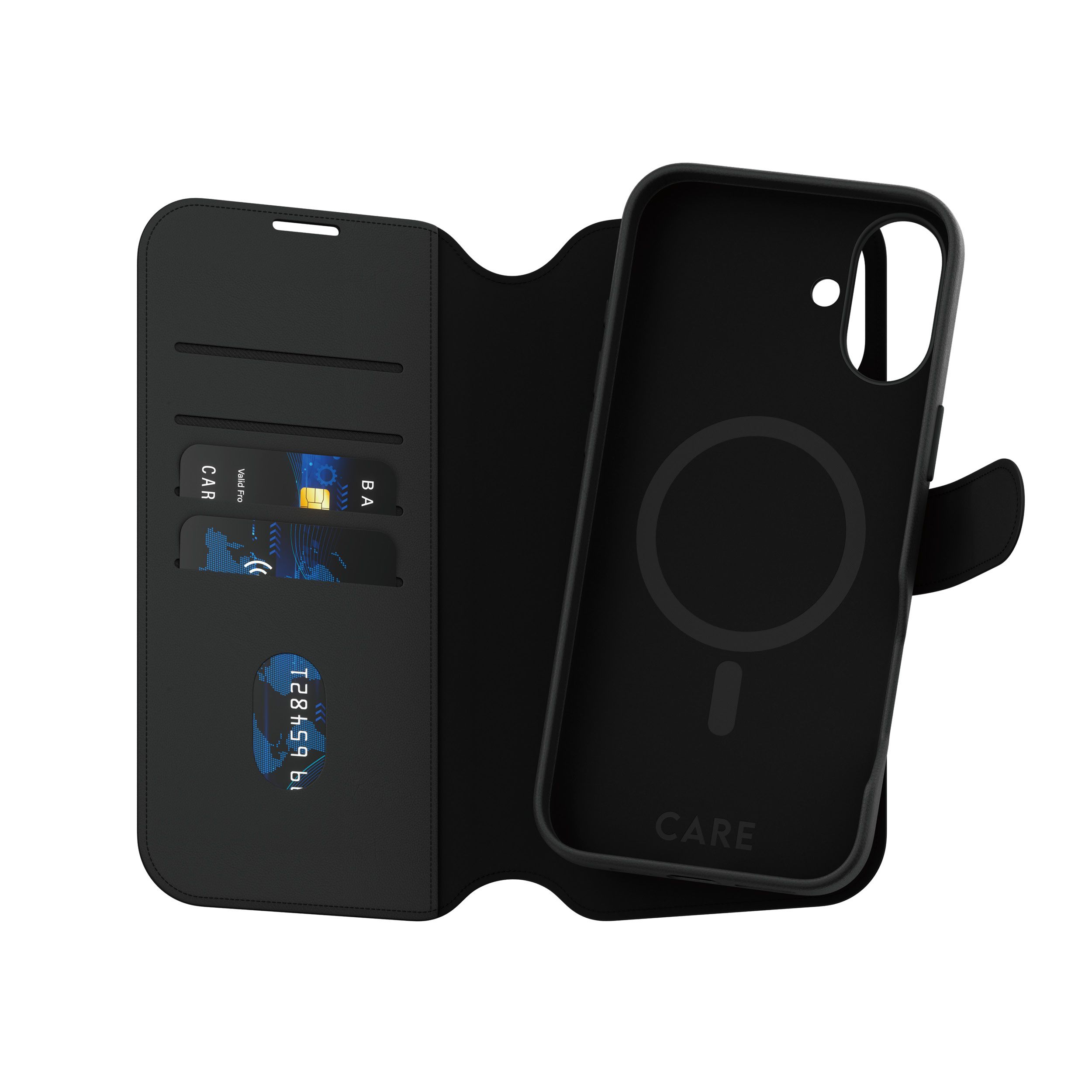 PanzerGlass CARE by PanzerGlass Feature Case Tango Two-in-One Wallet w. MagSafe iPhone 16 Plus - Black