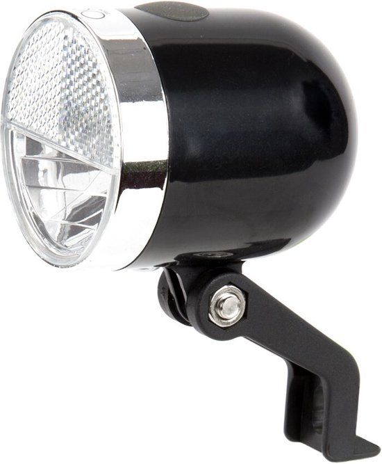 Ikzi light Ikzi NERO - Fietskoplamp - Retro - 10 Lux - Batterij - Zwart