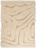 DÉJA Living Vloerkleed 160x230cm - Hoogpolig Crème Stof - Calen