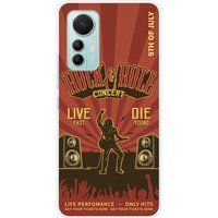 Xiaomi Mi 12 Lite Rock and roll bedrukt siliconen hoesje