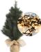 Everlands Kaemingk B.V. Mini kerstboom 45 cm - met kerstverlichting warm wit 300cm - 40 leds