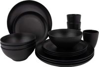 Bo-Camp Industrial Orville Servies 16 Stuks Zwart