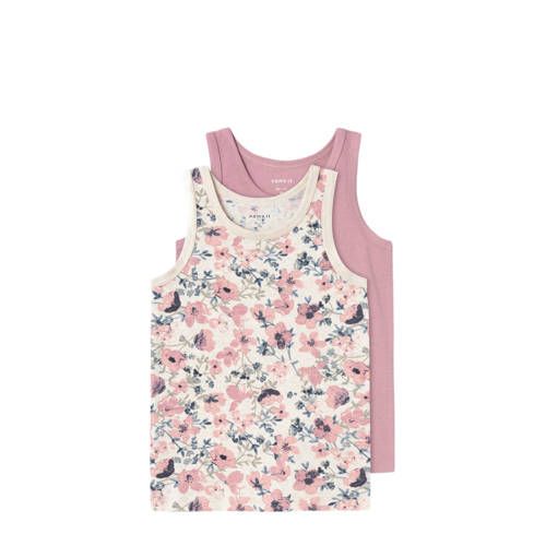 NAME IT MINI hemd - set van 2 roze/ecru