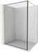 Mexen Kioto paroi de douche Walk-in 150 x 200 cm, cadre noir 8 mm, or brossé