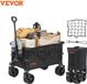 Merkloos Chariot de transport - Trolley pliable sur roues - Noir - Capacité de charge de 205 kg