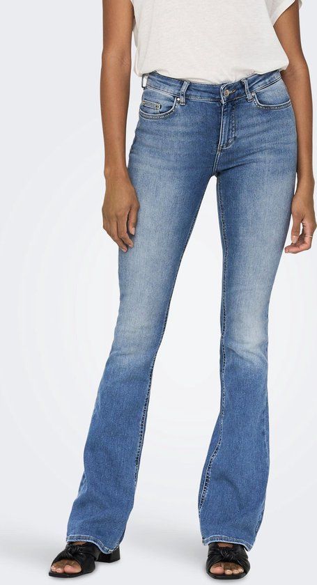 ONLY Blush Flared Jeans - Blauw - Maat W32/L30 - Vrouwen