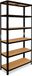 Shelfplaza BLACK metalen stellingkast - 200x120x40 cm - zwart - 6 planken