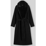 Tommy Hilfiger Shawl Collar Wool Blend Relaxed Coat Black
