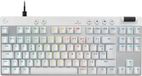 Logitech G PRO X TKL Rapid Gaming Keyboard, Wired, AZERTY, RGB, White