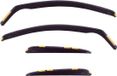 Heko Zijwindschermen Opel Corsa C 5-deurs 2000-2006 Smoke Zwart