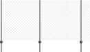vidaXL Gaashek met palen 10 x 1,2 m PVC-Coated Staal Grijs Mesh