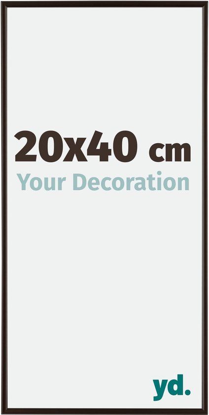 Fotolijst 20x40 cm - Kunststof - Antraciet - Evry