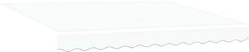 vidaXL Zonneluifel électrique extensible blanc 3,5 x 2,5 m