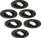 Ledvion - 6X LED Inbouwspot Tokyo - Zwart - Dimbaar - 3W - 6500K - Ø92 mm