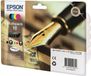 Epson Multipack T1626, Stylo Plume, Noir, Cyan, Magenta, Jaune, Serie 17 (C13T16264012)