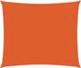 vidaXL Zonnezeil 160 g/m² 2x2 m HDPE oranje