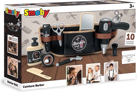 Smoby Kappers riem - Speelgoedkapset - Zwart - Kunststof - 3+ jaar