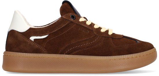 Manfield Dames Bruine suède sneakers Maat 39