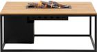 Cosi Fires Cosiloft 120 Lounge Table Black/Teak - Cosi Fires