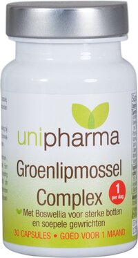 Unipharma Groenlipmossel Complex Capsules 30CP