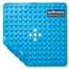 edihome, Antislip badmat, 53 x 53 cm, douchemat, bubbels met zuignap, BPA-vrij, antibacterieel, schimmelbestendig, machinewasbaar, gezinsveiligheid (Blauw, 53x53 cm)