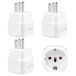 3 stuks reisadapter USA adapter stopcontact Canada Duitsland stekker, reisadapter type B stopcontact, stekkeradapter VS voor EU naar Amerika/Canada/Mexico/Thailand