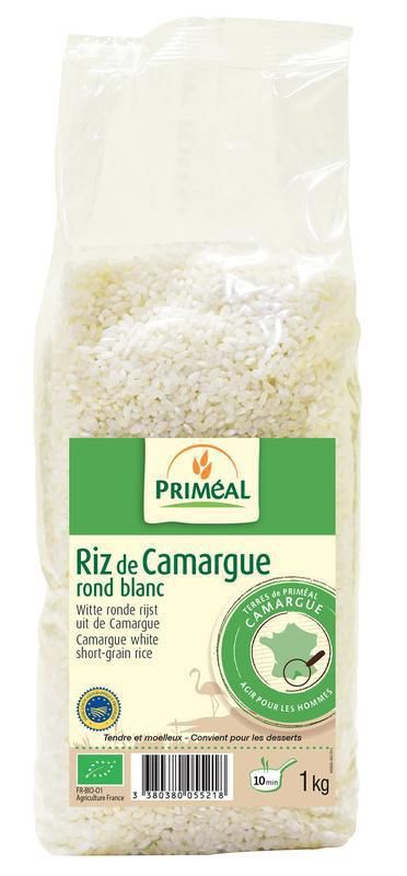 Primeal Witte Ronde Rijst Camargue 1000g