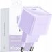 Mcdodo Chargeur rapide - Chargeur - Pour téléphone - USB-C USB-A - 20W - Violet