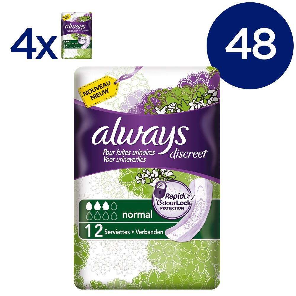 Always Discreet Normal Maandverband - 48 stuks