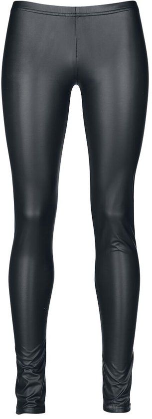 Black Premium by EMP Zwarte legging in lederlook - Dames - 5XL
