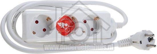 Brennenstuhl 3-voudige stopcontacten Wit 1,4 m H05VV-F 3G1,5