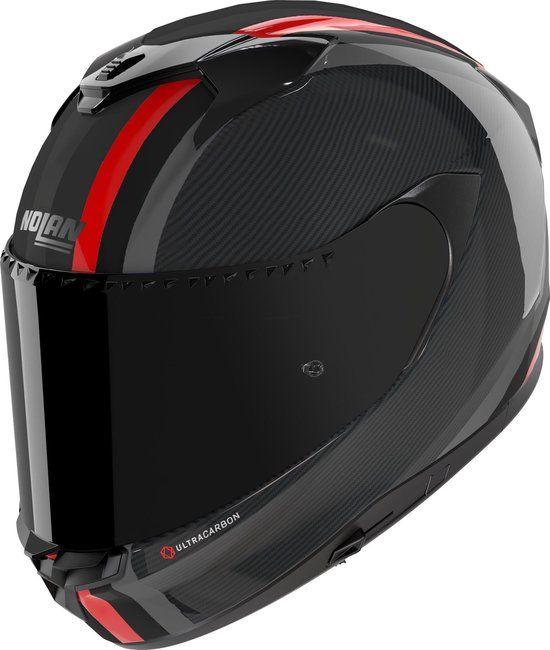 Nolan X-904 Ultra Carbon Gemini Helm - Integraalhelm - Zwart/Rood - XL
