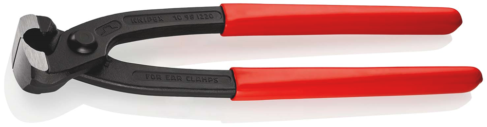 KNIPEX Oorklemtang op ZB-kaart met kunststof bekleed 220 mm, 10 98 I220 SB