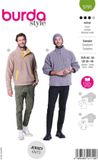 Burda Naaipatroon heren Troyer sweatshirt #5791 maat. 46-56