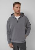 s.Oliver BLACK LABEL s.Oliver Sweatshirt met capuchon en ritssluiting grijs XXL