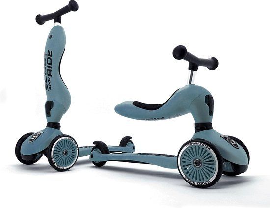 Scoot & Ride Highwaykick 1 Steel - Loopfiets & Step - 2 in 1 - 50 kg - 4897033962711