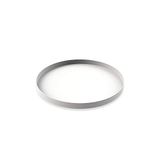 Cooee Design Dienblad Circle van roestvrij staal in de kleur wit, afmetingen: 30cm x 30cm x 2cm, HI-012-WH