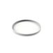 Cooee Design Dienblad Circle van roestvrij staal in de kleur wit, afmetingen: 30cm x 30cm x 2cm, HI-012-WH